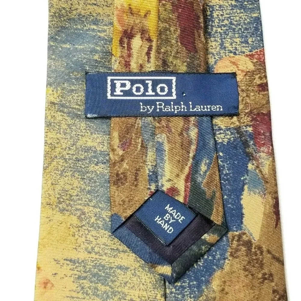 Vintage Polo Ralph Lauren Equestrian Derby Silk Tie